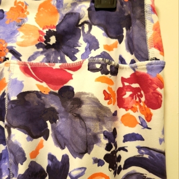Balance Collection Med Floral Activewear soft high waist moisture wicking leggin - Picture 9 of 14